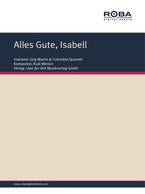 cover image of Alles Gute, Isabell